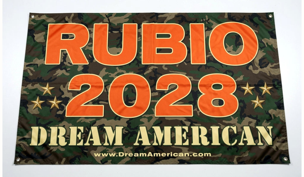 Dream American Rubio 2028 Camouflage Flag
