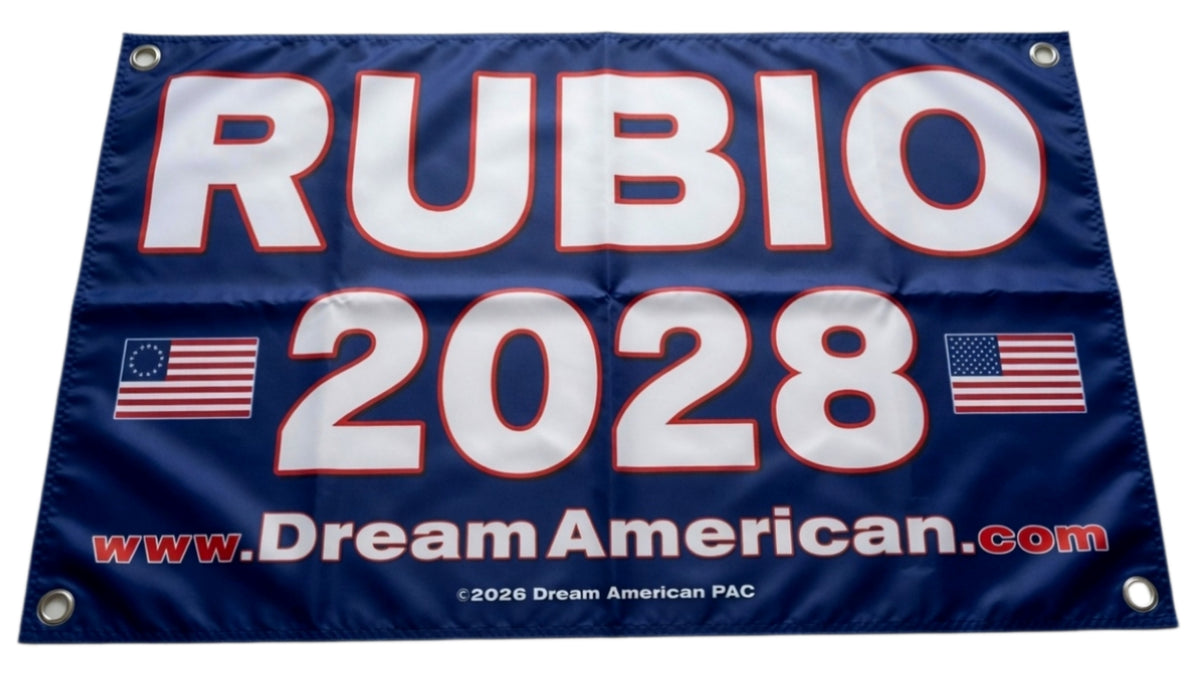 Dream American Rubio 2028 Blue Flag