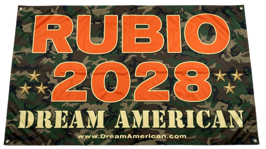 Dream American Rubio 2028 Camouflage Flag