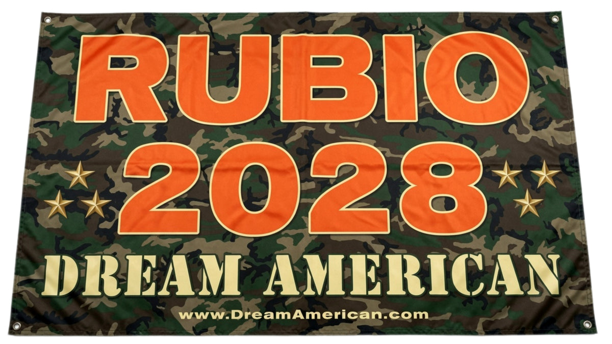 Dream American Rubio 2028 Camouflage Flag