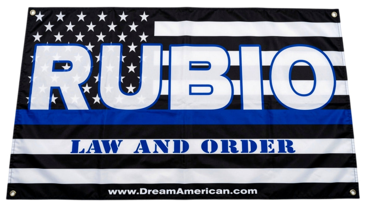 Rubio 2028 Law and Order Flag