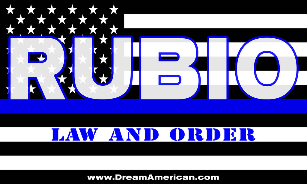 Rubio 2028 Law and Order Flag